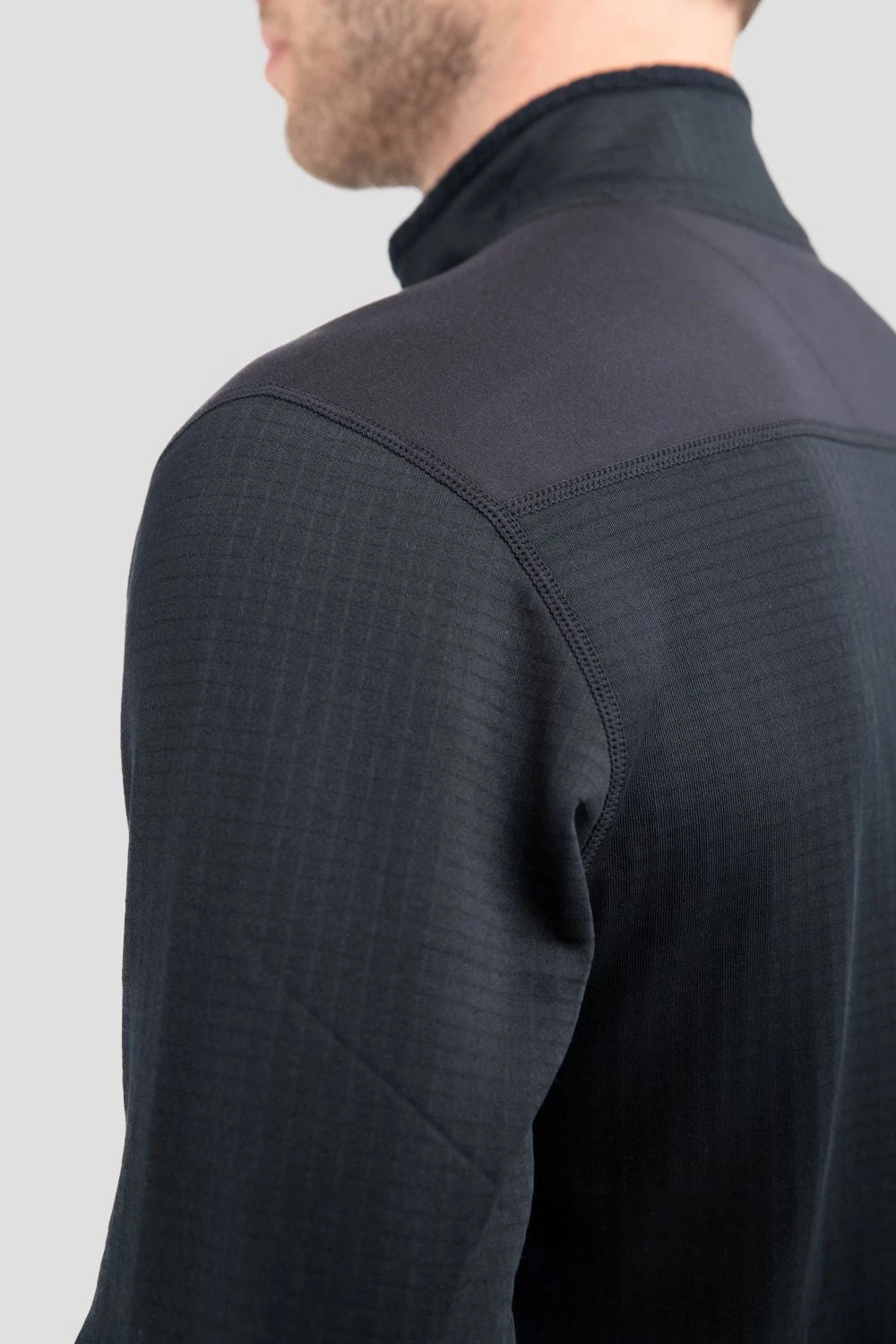 'Terramar' Men's 3.0 Ecolator® Performance Half Zip - Black 9 'Terramar' Men's 3.0 Ecolator® Performance Half Zip - Black - Image 7