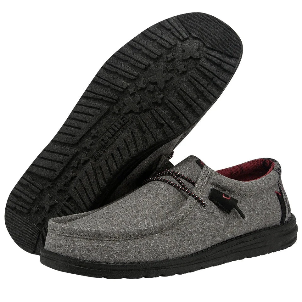 'Hey Dude' Men's Wally Eco Ascend - Ripstop Grey 5 'Hey Dude' Men's Wally Eco Ascend - Ripstop Grey - Image 3