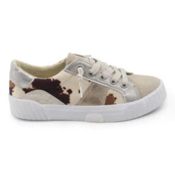 'Blowfish Malibu' Women's Wave Sneaker - Cream Spots Faux Pony Hair / Ice Microsuede / Cream / Gold / Silver -Outdoor Clothing Store ZS 1366 WAVE CSASR 2 1024x1024@2x
