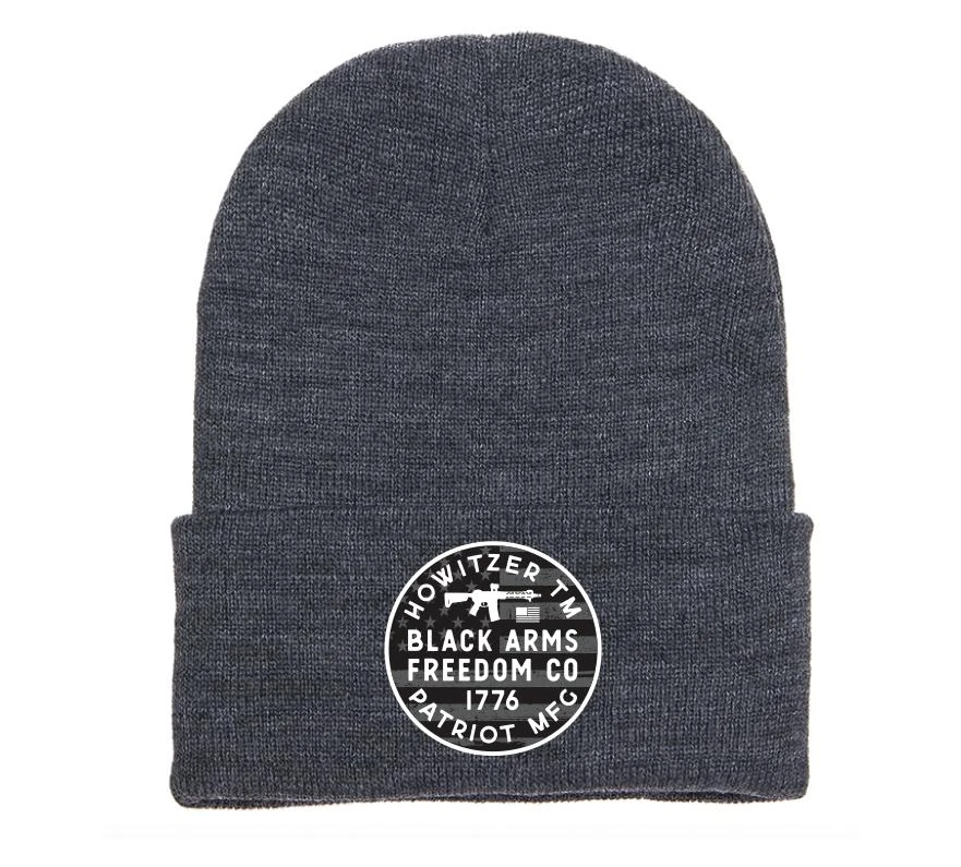 'Howitzer' Men's Arms Beanie - Charcoal Heather 3 'Howitzer' Men's Arms Beanie - Charcoal Heather