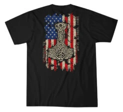 'Howitzer' Men's Thor Flag Short Sleeve Tee - Black 5 'Howitzer' Men's Thor Flag Short Sleeve Tee - Black -Outdoor Clothing Store mens short sleeve tees thor flag 1 5000x e8a75f40 d46e 43af 9150 a1d8950ac905 1024x1024@2x