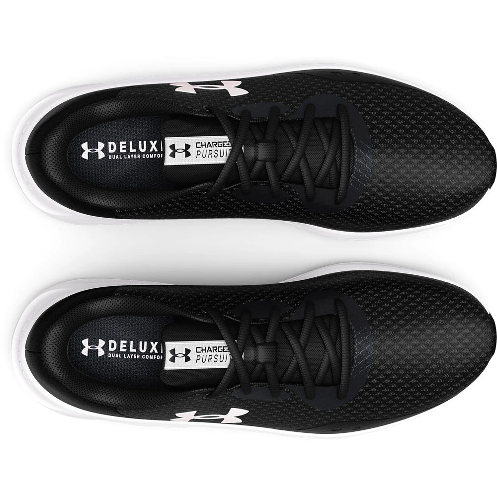 'Under Armour' Men's Charged Pursuit 3 - Black / White 4 'Under Armour' Men's Charged Pursuit 3 - Black / White - Image 2
