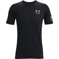 'Under Armour' Men's Freedom Flag T-Shirt - Black / Steel -Outdoor Clothing Store s7.PS1370810 002 HF 1024x1024@2x