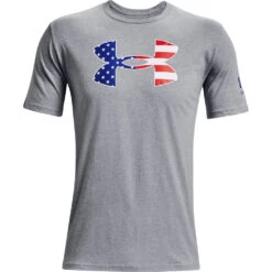 'Under Armour' Men's New Freedom BFL T-Shirt - Steel Light Heather / Royal -Outdoor Clothing Store s7.PS1370824 035 HF 1024x1024@2x