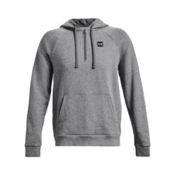 'Under Armour' Men's Rival Fleece 1/2 Zip Hoodie - Pitch Grey