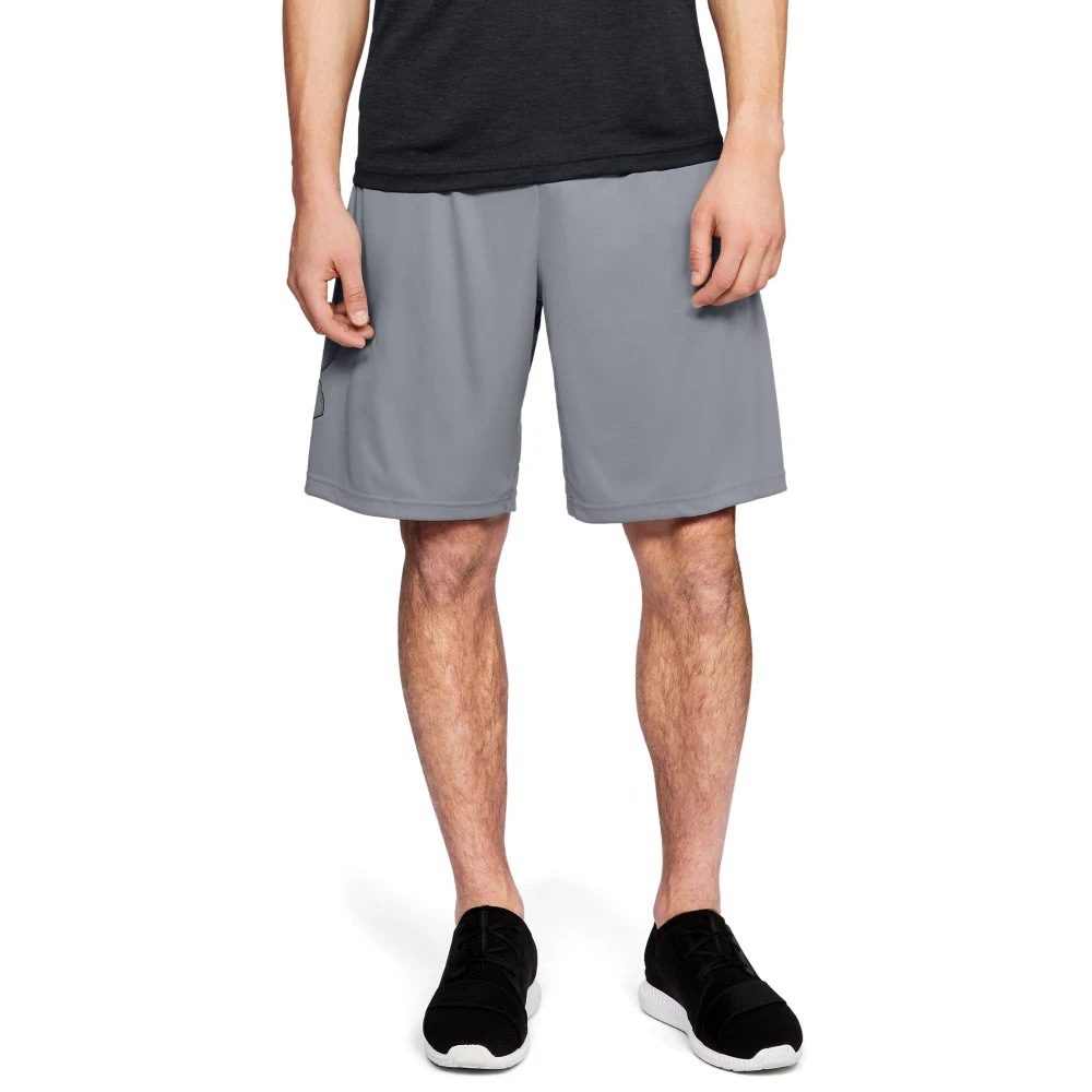 'Under Armour' Men's Tech Graphic Shorts - Steel 5 'Under Armour' Men's Tech Graphic Shorts - Steel - Image 3