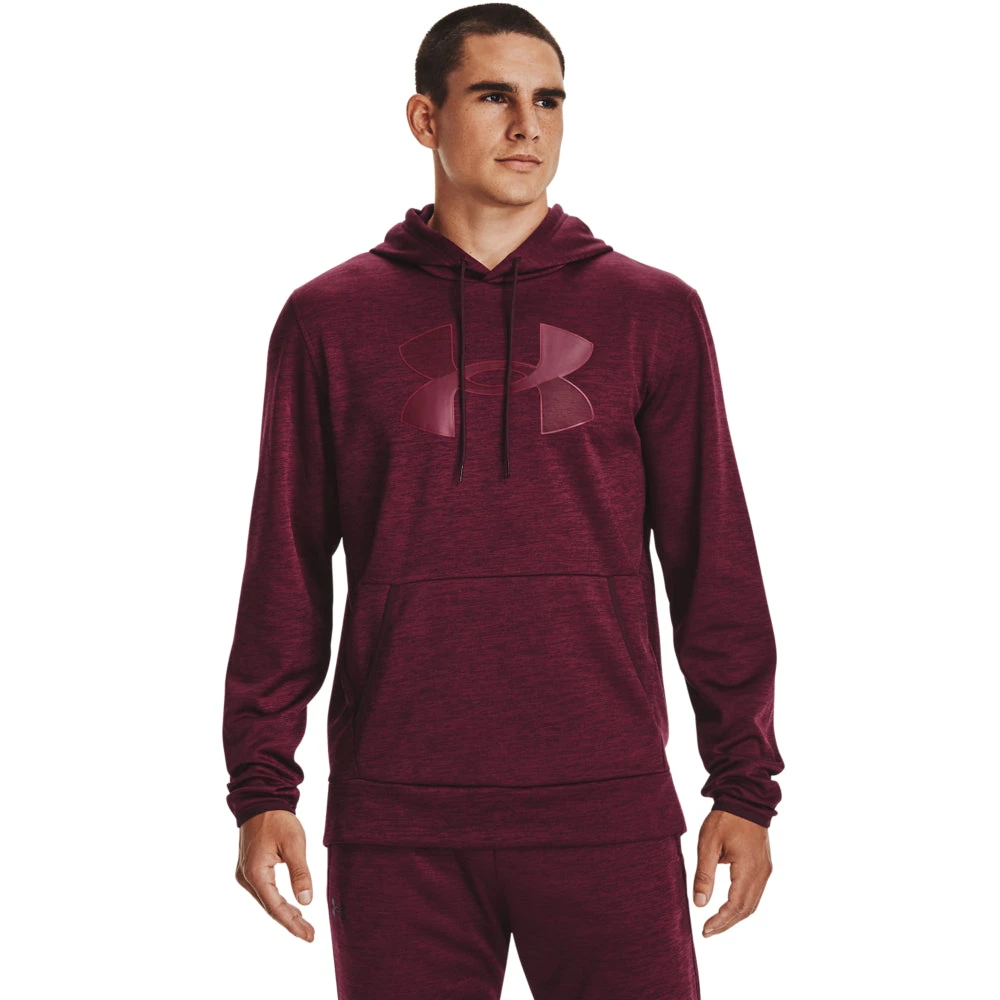 'Under Armour' Men's Armour Fleece® Big Logo Hoodie - Dark Maroon / League Red 3 'Under Armour' Men's Armour Fleece® Big Logo Hoodie - Dark Maroon / League Red