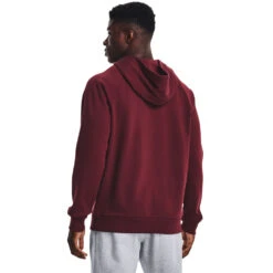 'Under Armour' Men's Rival Fleece Big Logo Hoodie - Chestnut Red / Onyx White -Outdoor Clothing Store s7.V5 1357093 690 BC 1024x1024@2x