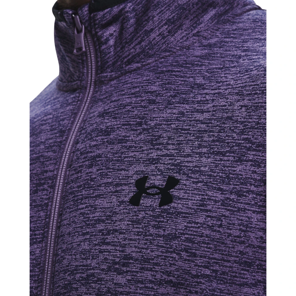 'Under Armour' Men's 1/2 Zip Fleece - Twilight Purple / Black 4 'Under Armour' Men's 1/2 Zip Fleece - Twilight Purple / Black - Image 2