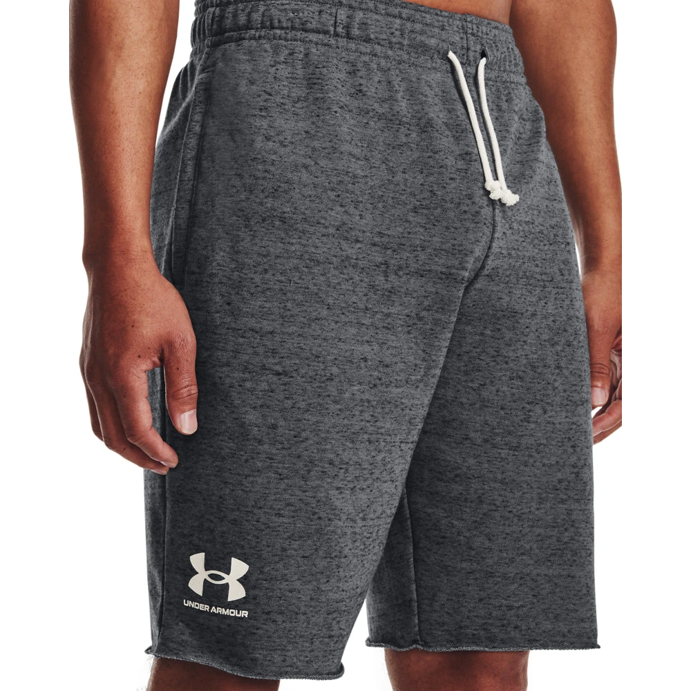 'Under Armour' Men's Rival Terry Shorts - Pitch Grey 4 'Under Armour' Men's Rival Terry Shorts - Pitch Grey - Image 2