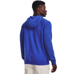 'Under Armour' Men's Rival Fleece Wordmark Colorblock Hoodie - Versa Blue -Outdoor Clothing Store s7.V5 1373363 486 BC 1024x1024@2x