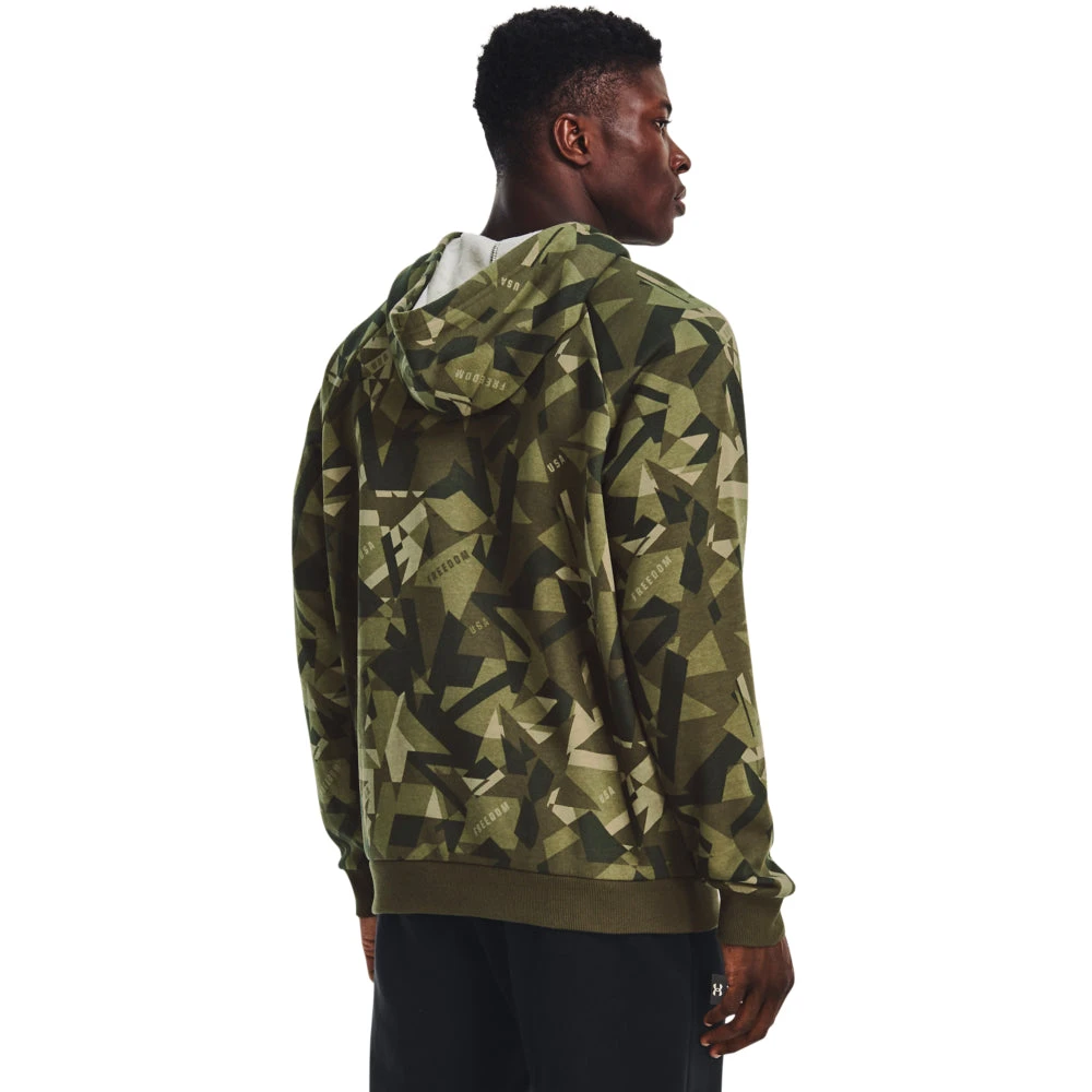 'Under Armour' Men's Freedom Amp Hoodie - Marine OD Green / Desert Sand 5 'Under Armour' Men's Freedom Amp Hoodie - Marine OD Green / Desert Sand - Image 3