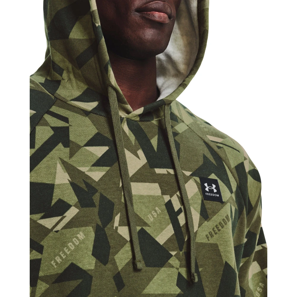 'Under Armour' Men's Freedom Amp Hoodie - Marine OD Green / Desert Sand 4 'Under Armour' Men's Freedom Amp Hoodie - Marine OD Green / Desert Sand - Image 2