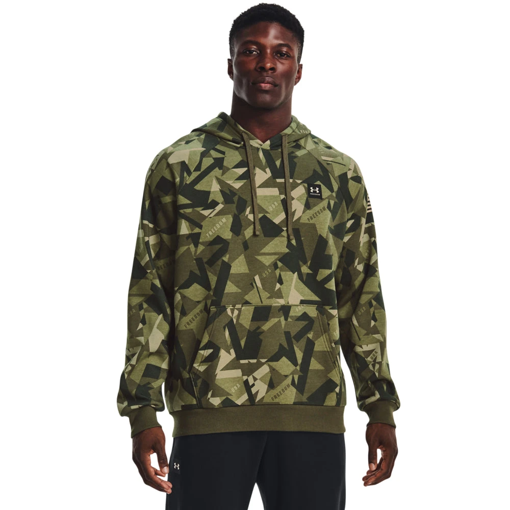 'Under Armour' Men's Freedom Amp Hoodie - Marine OD Green / Desert Sand 3 'Under Armour' Men's Freedom Amp Hoodie - Marine OD Green / Desert Sand