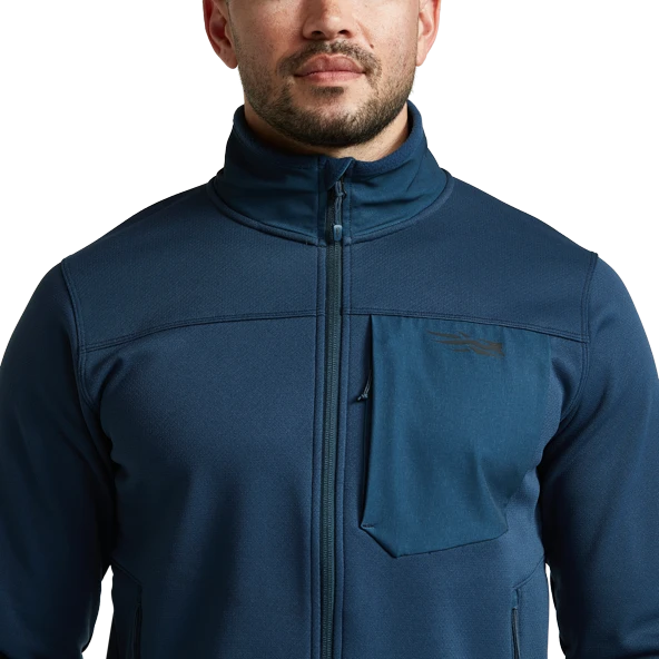 'Sitka' Men's Dry Creek Fleece Jacket - Deep Water 5 'Sitka' Men's Dry Creek Fleece Jacket - Deep Water - Image 3